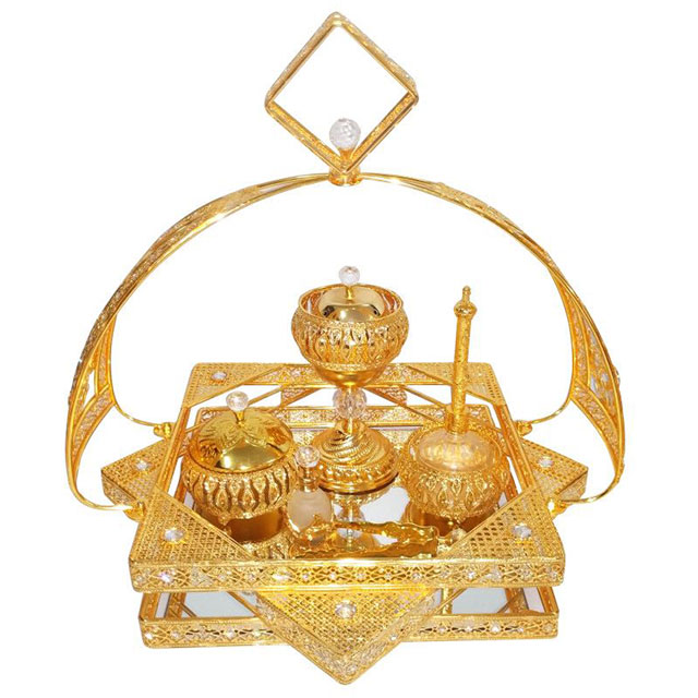 Religious Ornament Incense Burner Set