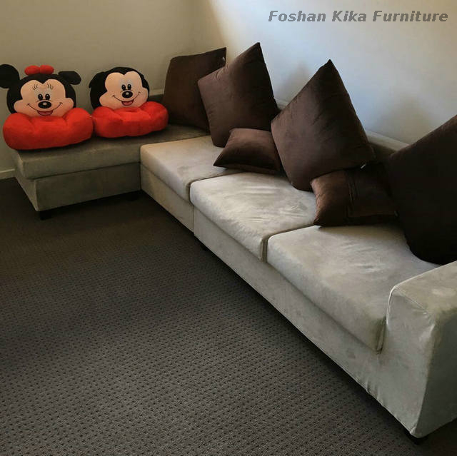 Crushed Velvet Corner Sofa