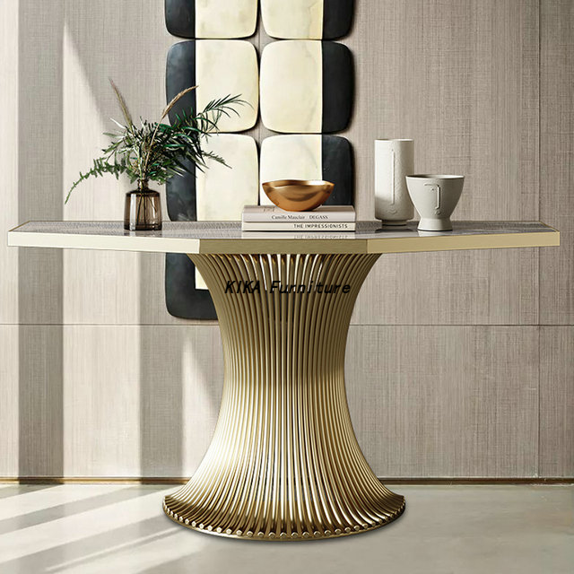 Golden Console Table