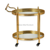 Hotel Mirror Glass Cart