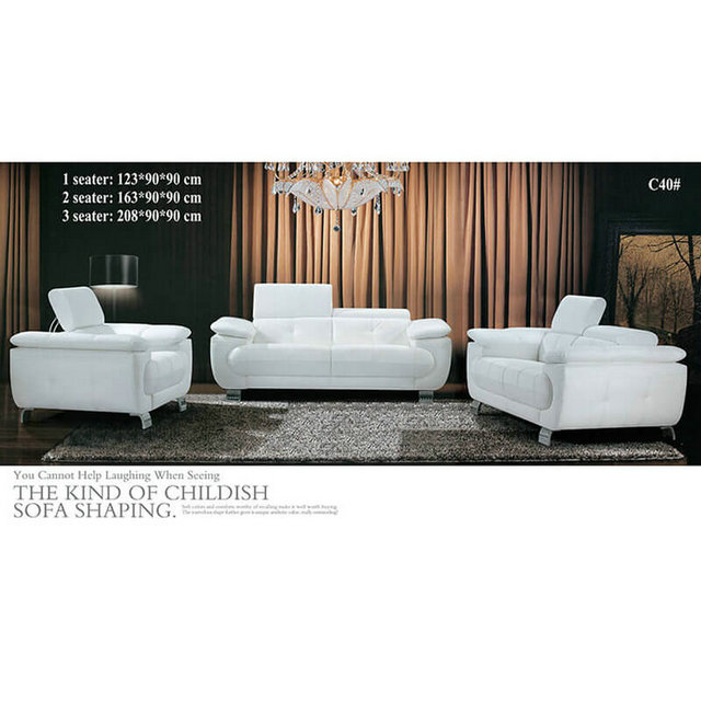 Off White Leather Sofa Foshan Kika, Elegant Cream Leather Sofas