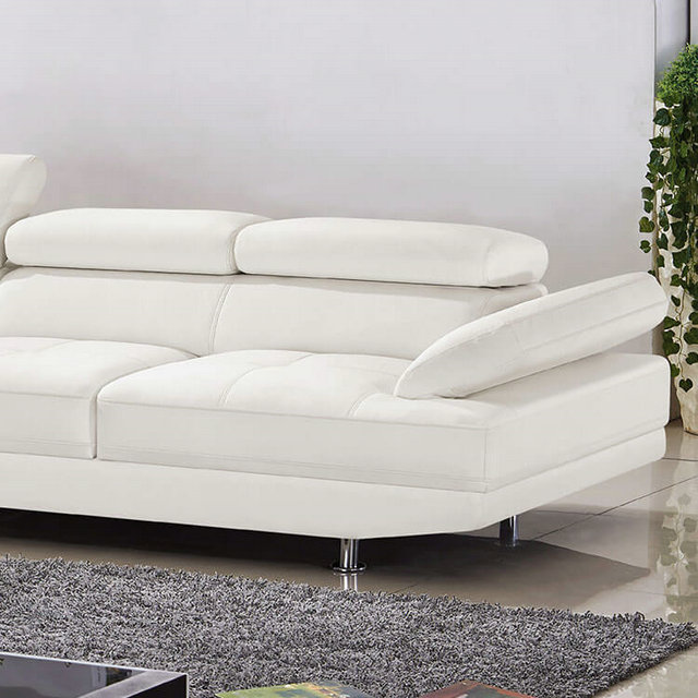 Leather Couch With Chaise Lounge, Natali Top Grain Italian Leather Sofa