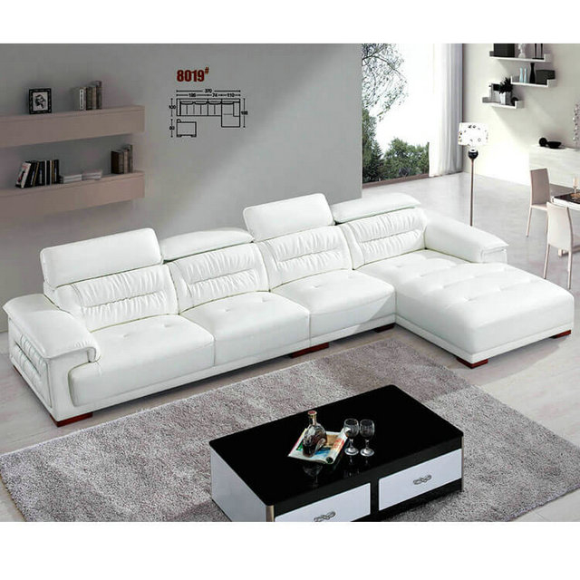 White Leather Sofa